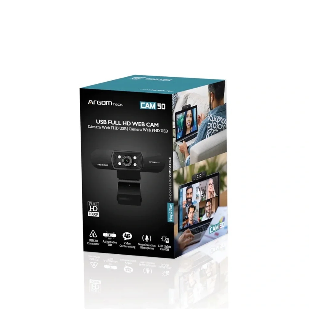 WEB CAM FULL HD 1080P WITH MICROPHONE & LEDS CAM50